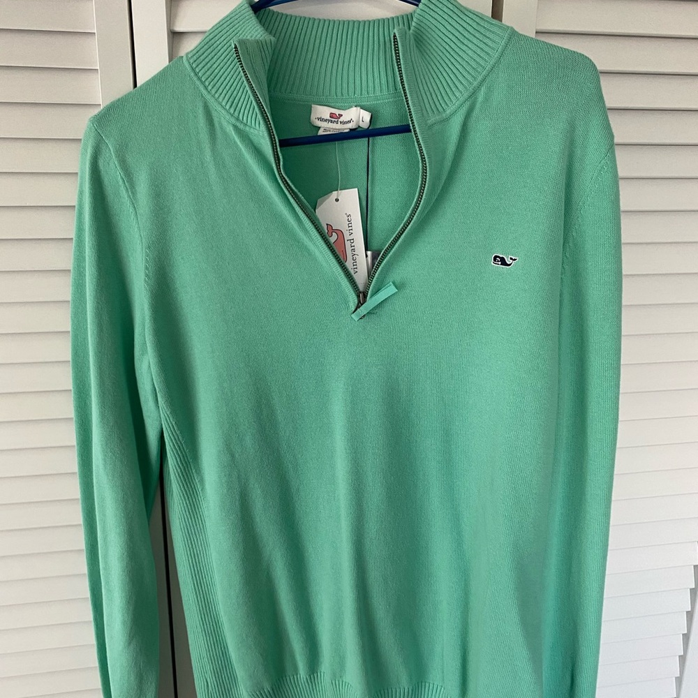 Teal Vineyard Vines Quarter Zip